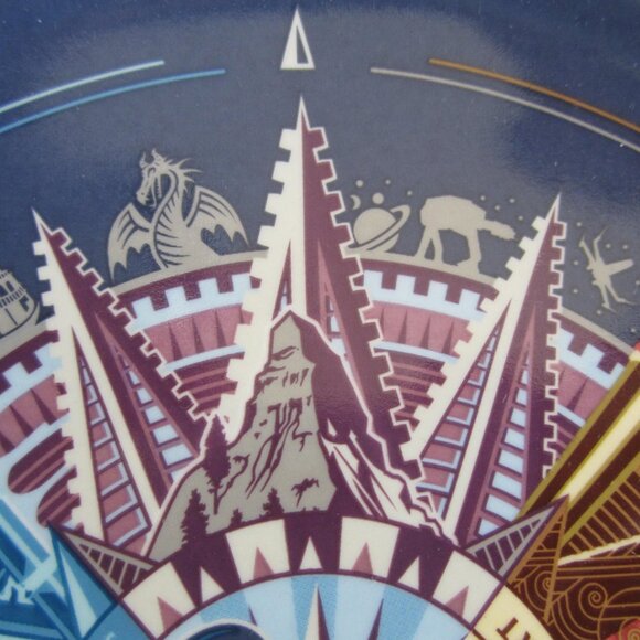 Disney Disneyland Resort Mickey Mouse Compass Discover the Magic Plates - Picture 4 of 6